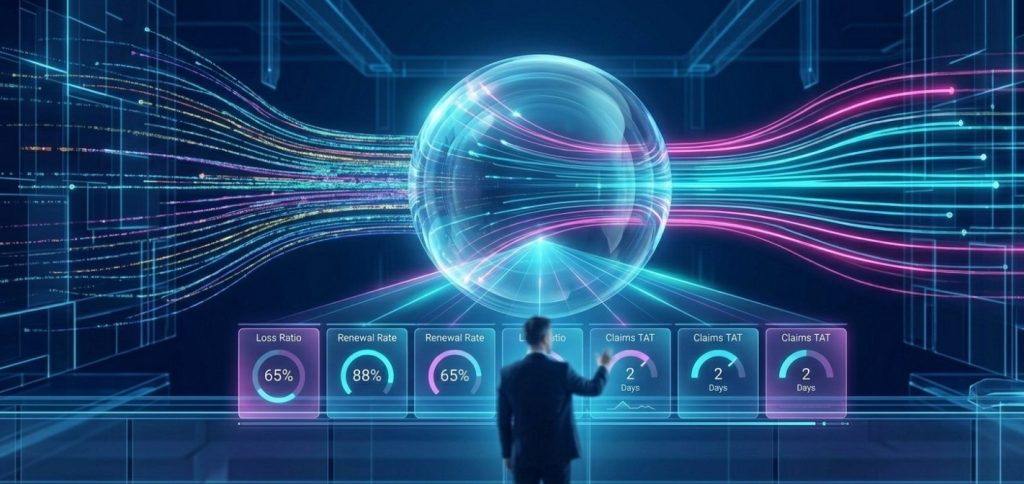 real time KPI dashboard insurance analytics