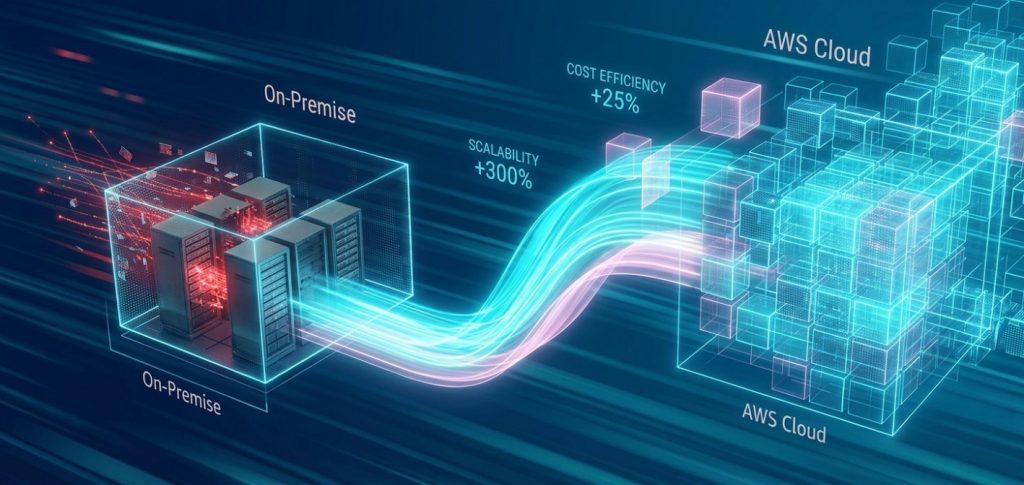 aws cloud migration architecture scalability diagram